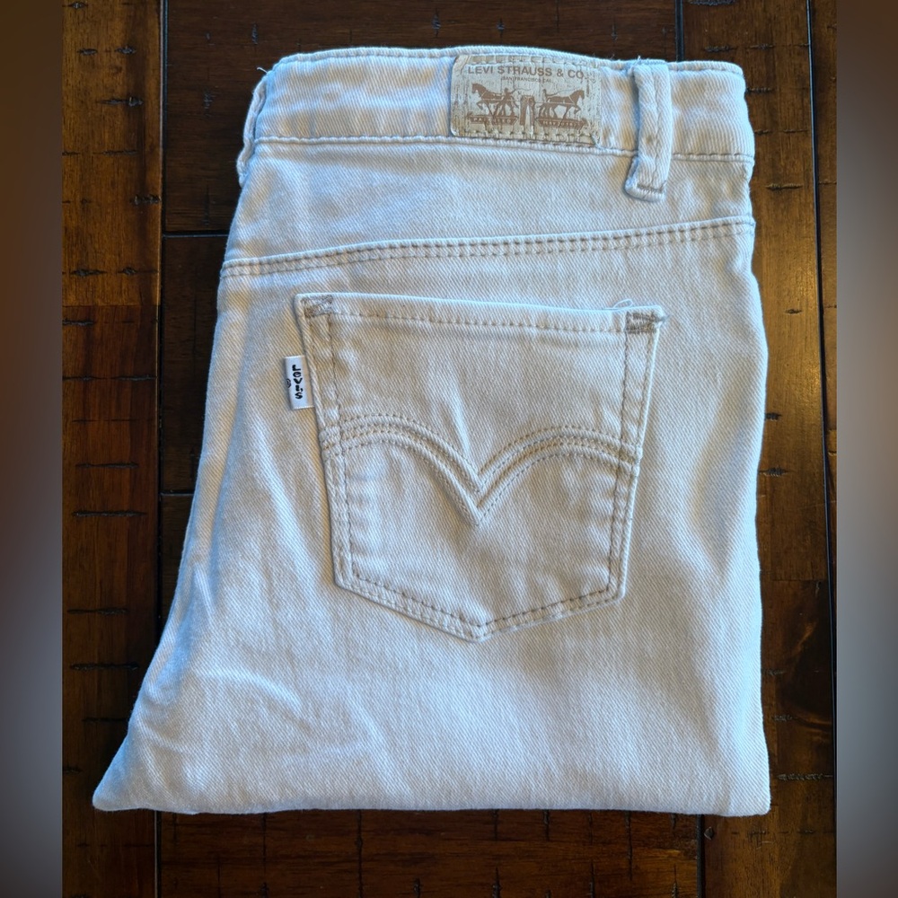 Levi's Girl’s Skinny White Jeans